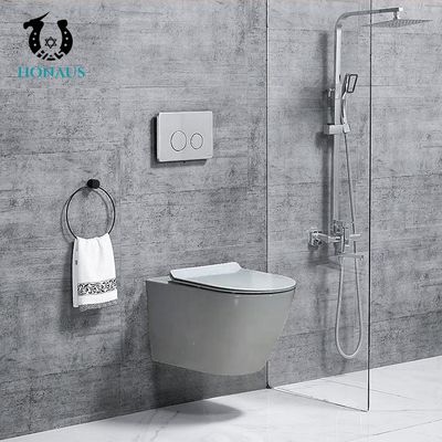 Exquisite Dual Flush Wall Hung Commode Hotel Concealed Cistern WC No Stains