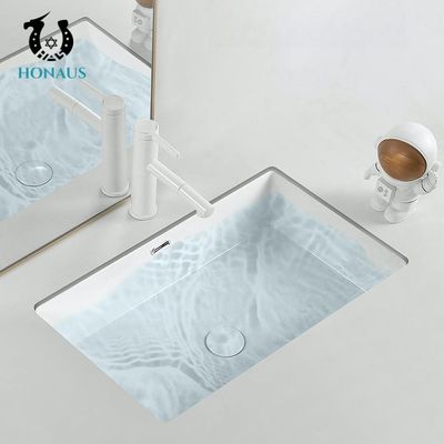 CE 500mm Inset Basin Below Counter Wash Basin Embedded In Square Balcony Stone