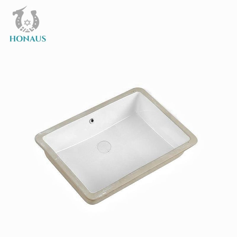 CE 500mm Inset Basin Below Counter Wash Basin Embedded In Square Balcony Stone